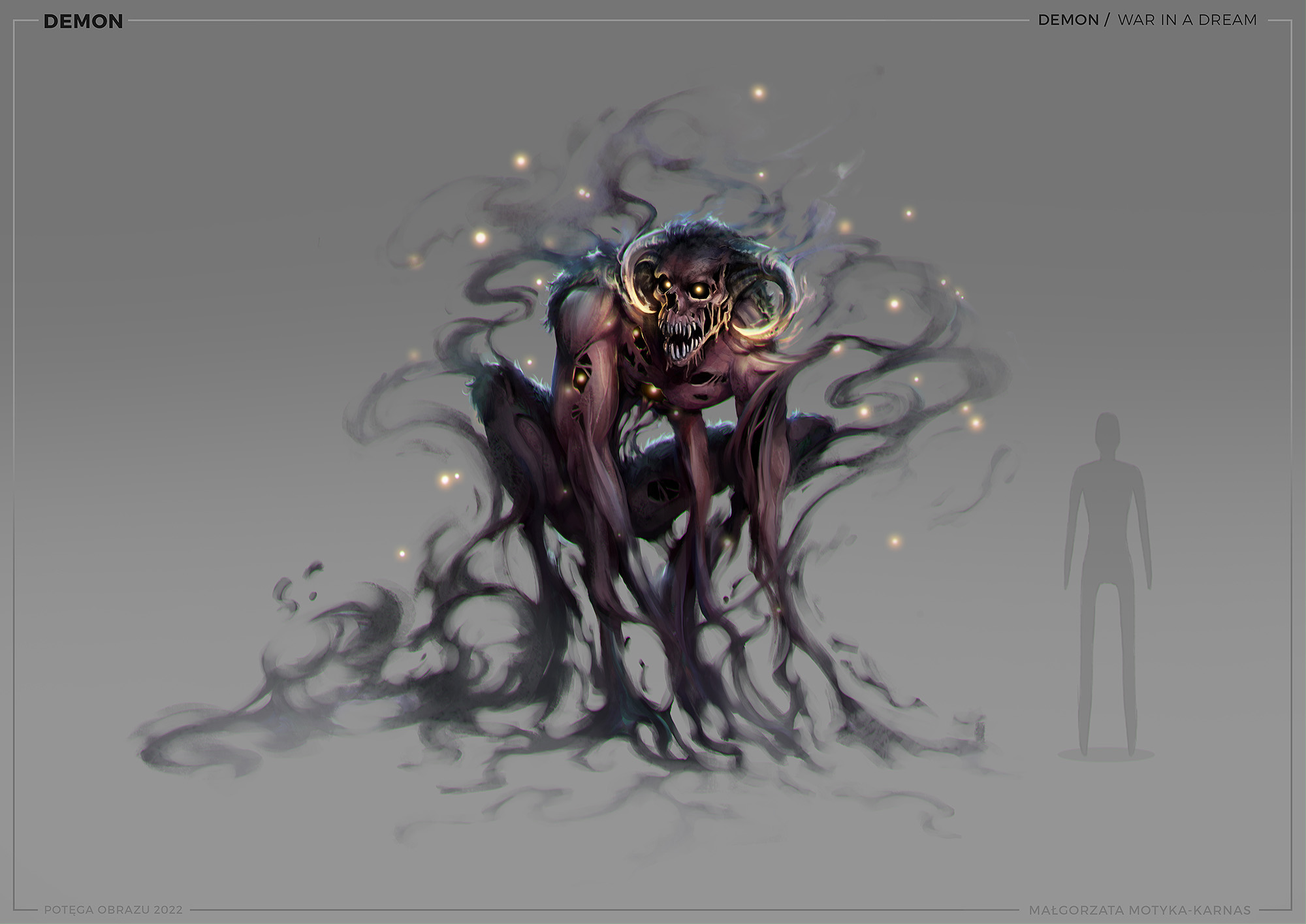 concept art of demon monster by małgorzata motyka-karnas